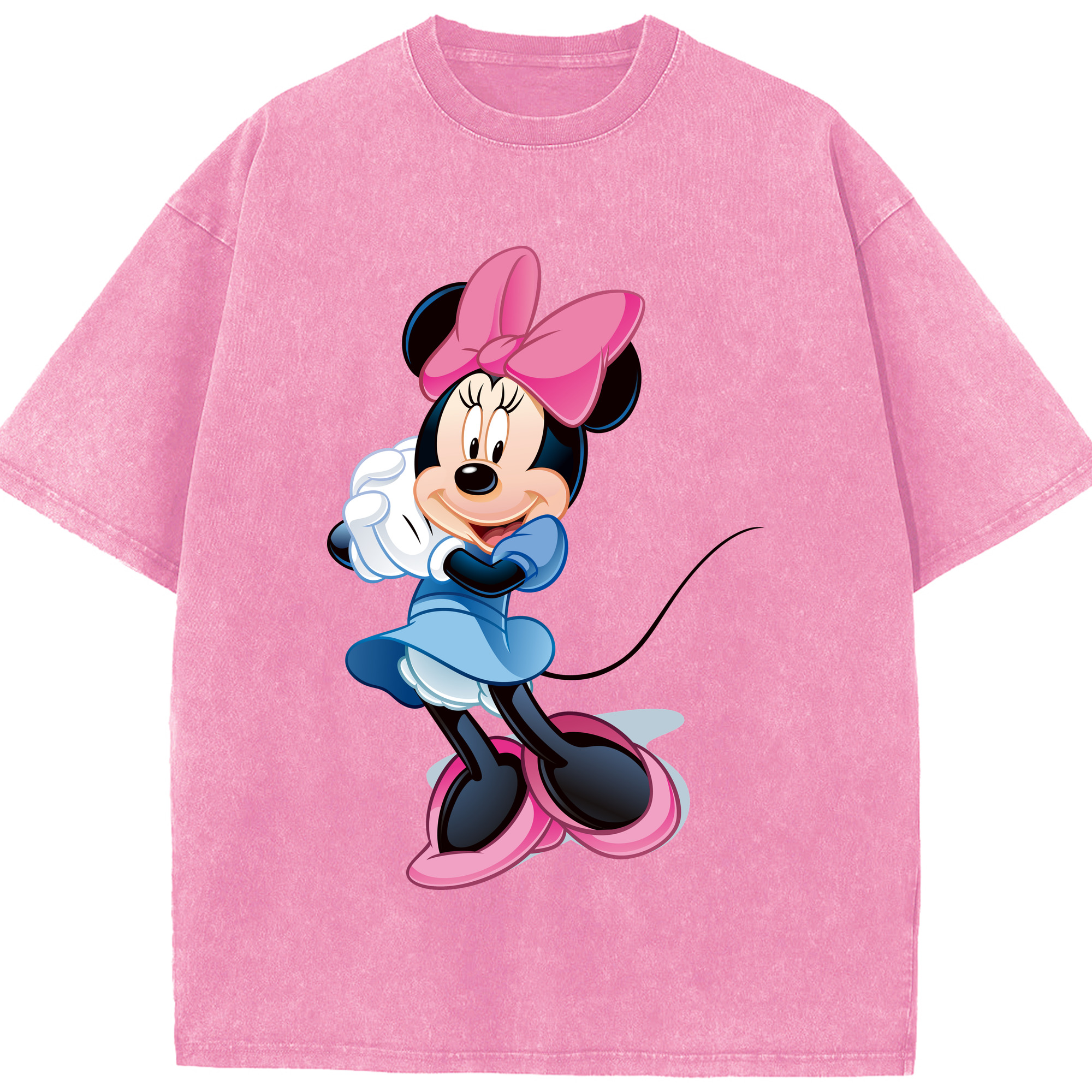 （画像用） ミッキーマウス Mickey Mouse 綿100% ヴィンテージ風 半袖Tシャツ（フロントプリント）